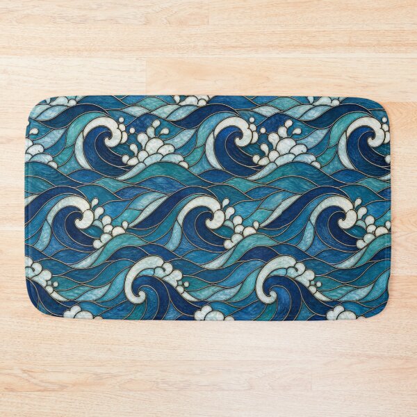 Item preview, Stained Glass Ocean Wave Flow Pattern designed and sold by Dresut.