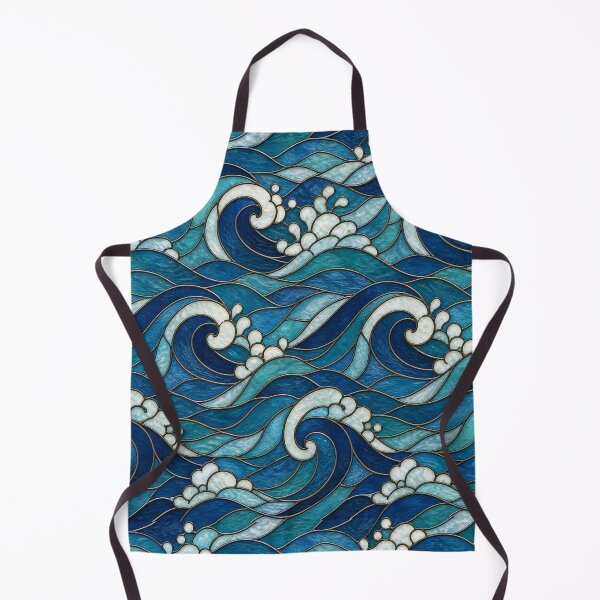 Item preview, Stained Glass Ocean Wave Flow Pattern designed and sold by Dresut.