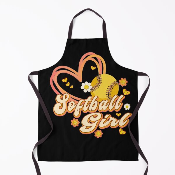Item preview, Cute Retro Softball Girl Heart Design designed and sold by LashondaGreen89.