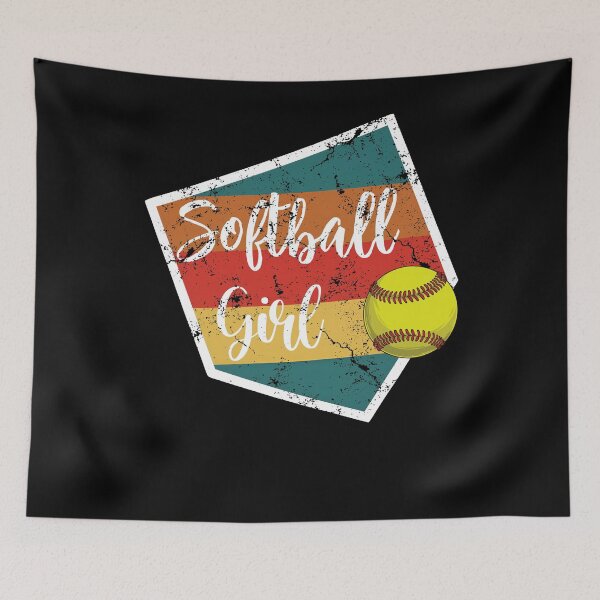 Item preview, Retro Softball Girl Vintage Sports Design designed and sold by LashondaGreen89.