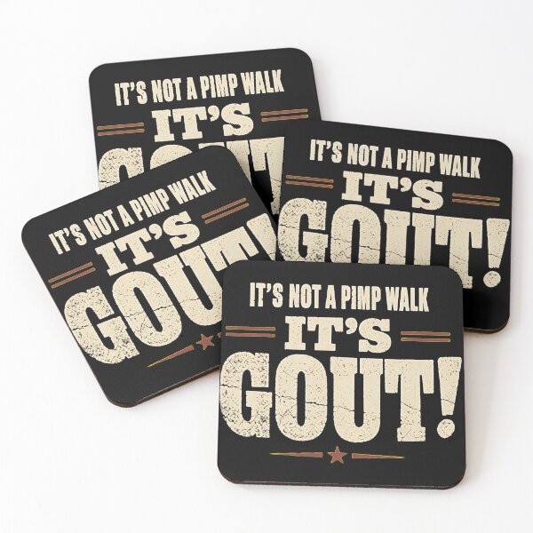 Item preview, It's Not A Pimp Walk It's Gout! Funny Medical Health Humor Retro Design designed and sold by haitrieuic96.