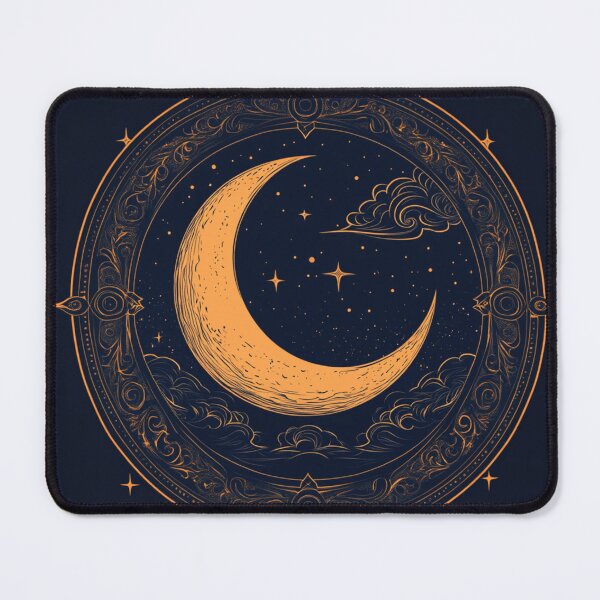 Item preview, Circular mystical moon with ethereal sky designed and sold by dcrc.