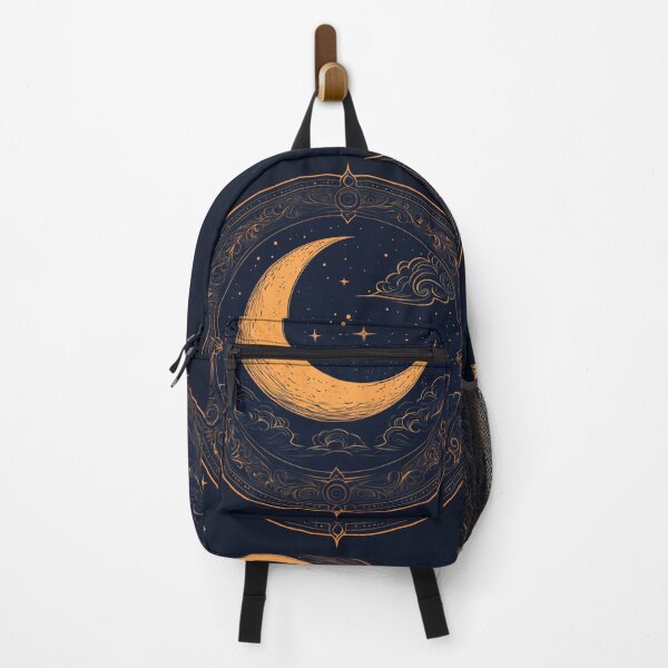 Item preview, Circular mystical moon with ethereal sky designed and sold by dcrc.