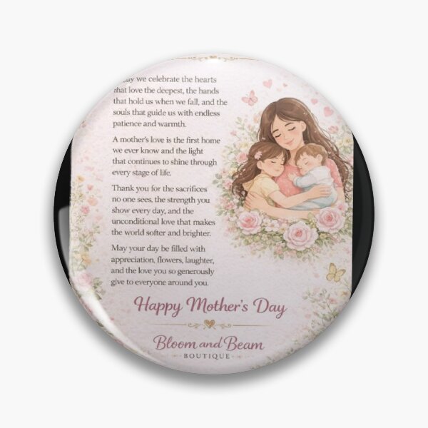 Artikelvorschau, Kopie von Mother and Child Illustration with Autumn Flowers entworfen und verkauft von AnyeloDesign.