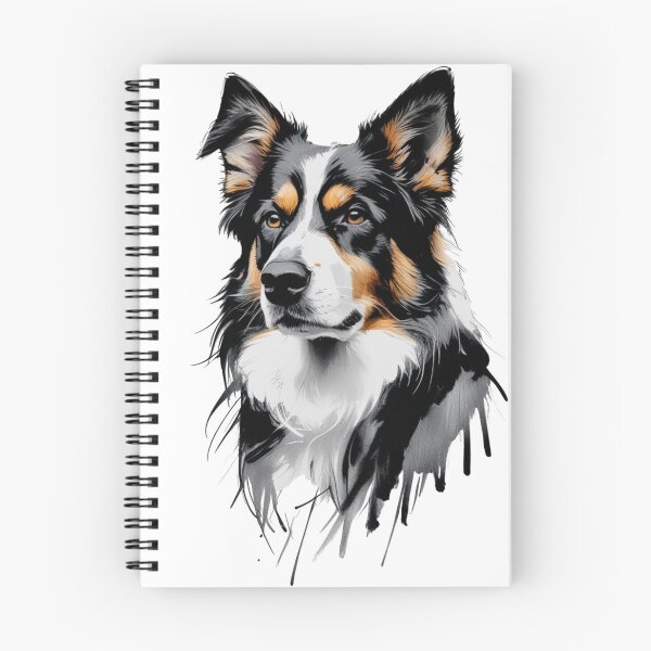 Item preview, Australian Shepherd T-Shirt — Charcoal Ink Brush Portrait Graphic Tee  designed and sold by PaleInk.