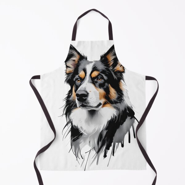 Item preview, Australian Shepherd T-Shirt — Charcoal Ink Brush Portrait Graphic Tee  designed and sold by PaleInk.