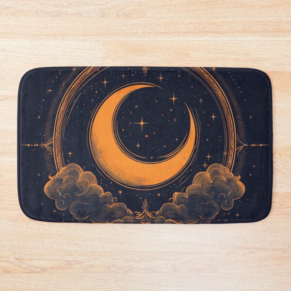 Item preview, Circular mystical moon with ethereal sky designed and sold by dcrc.