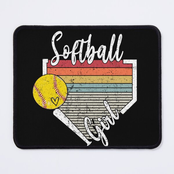 Item preview, Vintage Softball Girl Retro Heart Design designed and sold by LashondaGreen89.