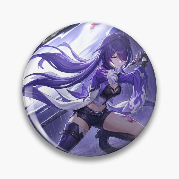 Artikelvorschau, Acheron // Honkai: Star Rail Illustration - Dark Eclipse Purple Anime Gaming Art entworfen und verkauft von Astraphyllia.