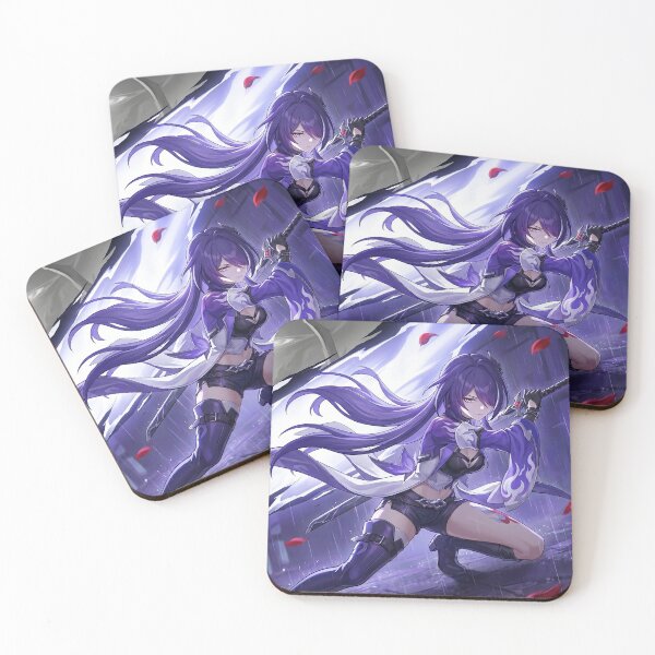 Item preview, Acheron // Honkai: Star Rail Illustration - Dark Eclipse Purple Anime Gaming Art designed and sold by Astraphyllia.