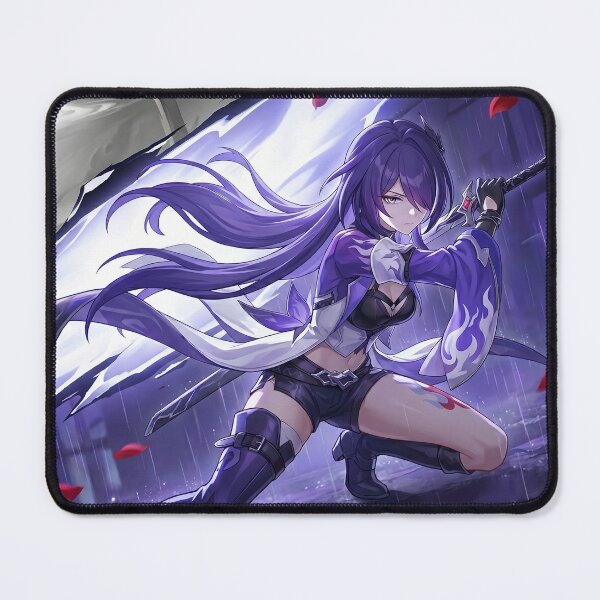 Item preview, Acheron // Honkai: Star Rail Illustration - Dark Eclipse Purple Anime Gaming Art designed and sold by Astraphyllia.