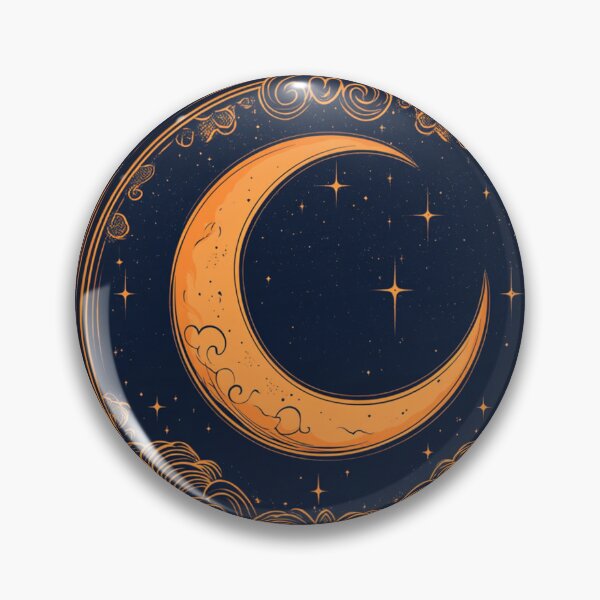 Item preview, Circular mystical moon with ethereal sky designed and sold by dcrc.