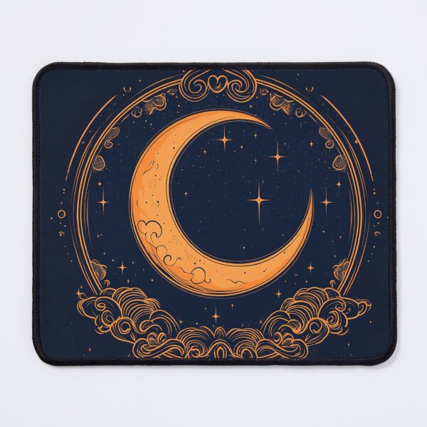 Item preview, Circular mystical moon with ethereal sky designed and sold by dcrc.