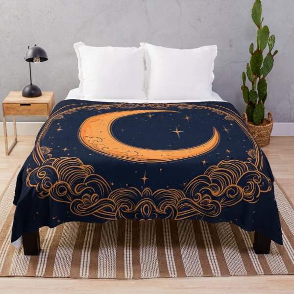 Item preview, Circular mystical moon with ethereal sky designed and sold by dcrc.