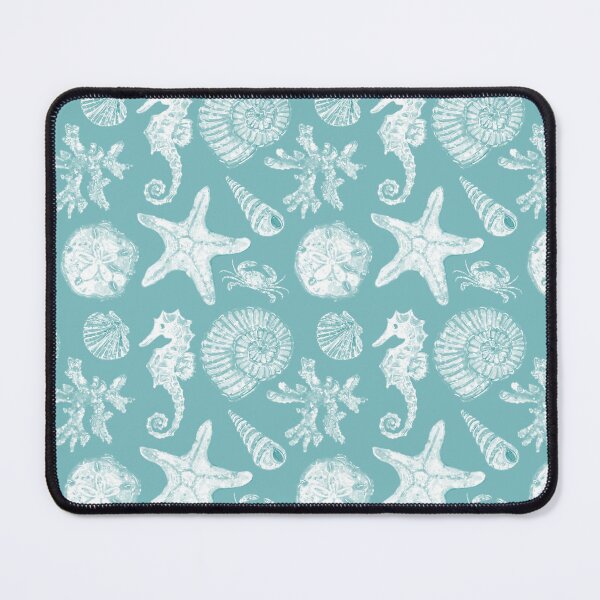 Item preview, Vintage White Washed Sea Life in Aqua designed and sold by PD-Coastal.