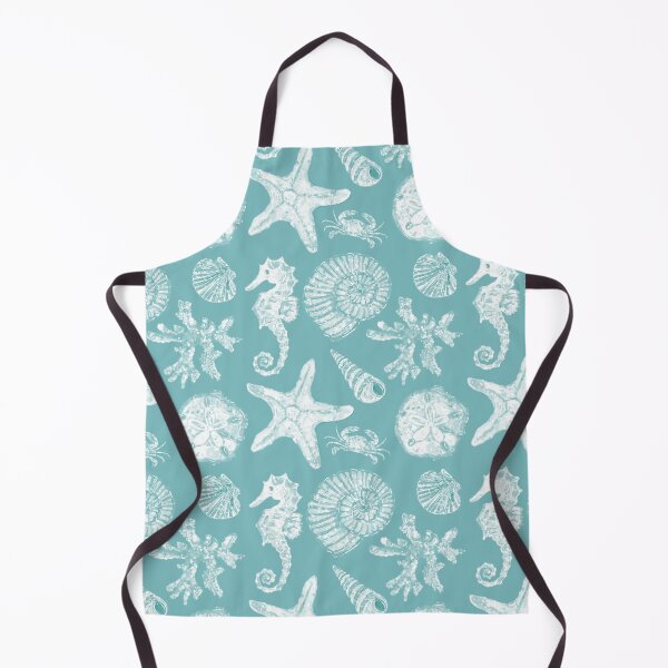 Item preview, Vintage White Washed Sea Life in Aqua designed and sold by PD-Coastal.