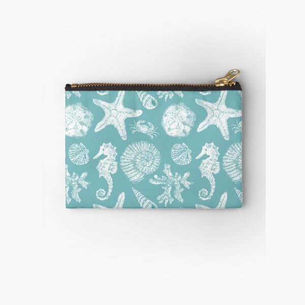 Item preview, Vintage White Washed Sea Life in Aqua designed and sold by PD-Coastal.