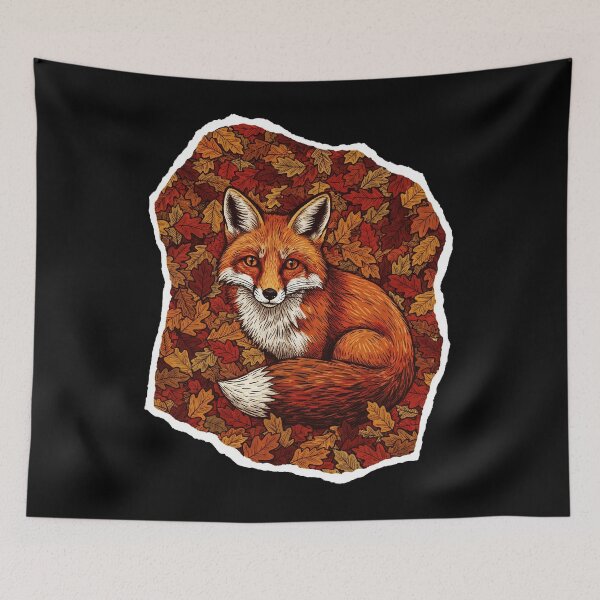 Item preview, Autumn Fox Cozy Forest Illustration designed and sold by JordynLadukeg65.