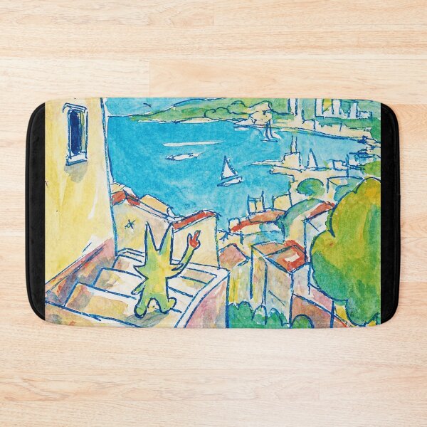 Item preview, Coastal Cat View Mediterranean Sketch designed and sold by Modaozushi216.