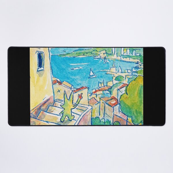 Item preview, Coastal Cat View Mediterranean Sketch designed and sold by Modaozushi216.