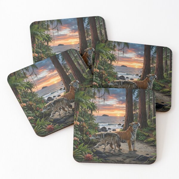 Item preview, Wolf and Tiger Two Worlds Meet designed and sold by Eclectic Monkey.