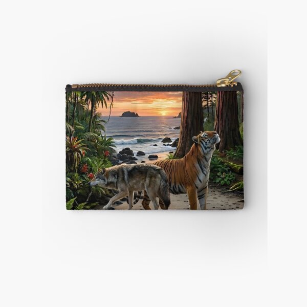 Item preview, Wolf and Tiger Two Worlds Meet designed and sold by Eclectic Monkey.