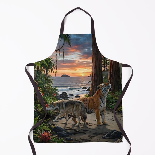 Item preview, Wolf and Tiger Two Worlds Meet designed and sold by Eclectic Monkey.
