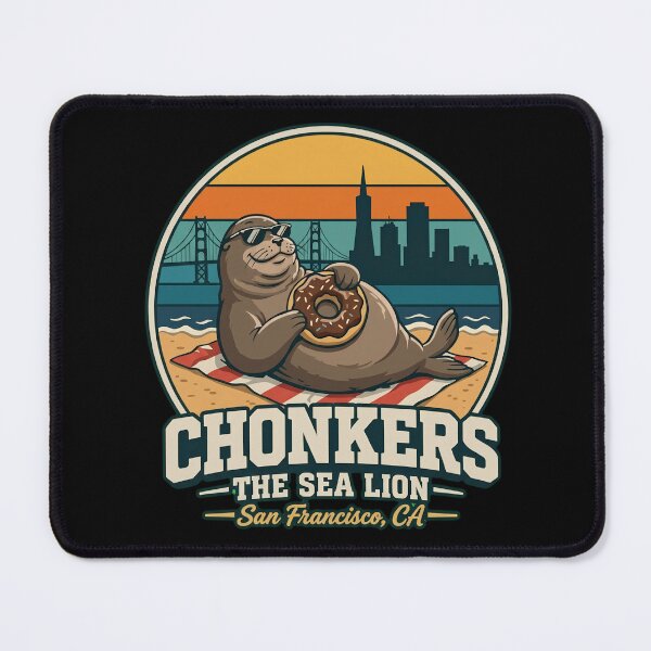 Item preview, Chonkers The Sea Lion San Francisco Funny Donut Retro Souvenir designed and sold by haitrieuic96.