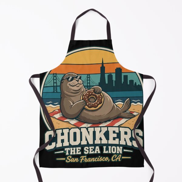 Item preview, Chonkers The Sea Lion San Francisco Funny Donut Retro Souvenir designed and sold by haitrieuic96.