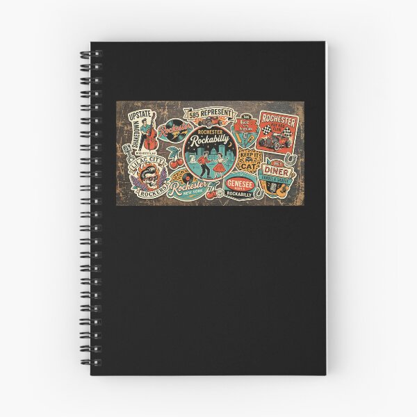 Item preview, Rochester Rockabilly Stickers & Notebooks designed and sold by Bec and the Bopcats.