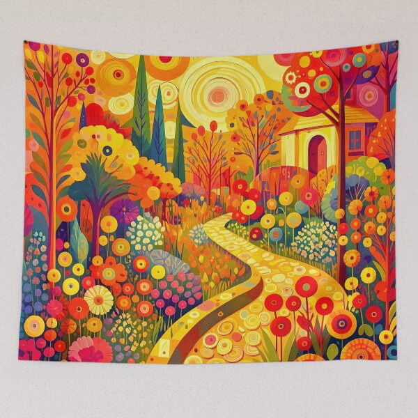 Item preview, Gustav Klimt Flower Garden  designed and sold by Vicky Brago-Mitchell®.