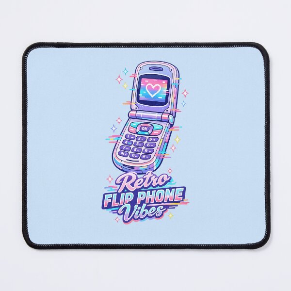 Item preview, Retro Flip Phone Vibes | Y2K Vaporwave Neon Aesthetic Sticker designed and sold by PopCulturePixel.