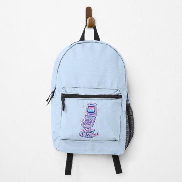 Item preview, Retro Flip Phone Vibes | Y2K Vaporwave Neon Aesthetic Sticker designed and sold by PopCulturePixel.