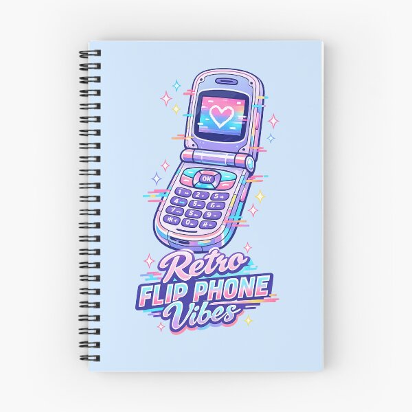 Item preview, Retro Flip Phone Vibes | Y2K Vaporwave Neon Aesthetic Sticker designed and sold by PopCulturePixel.