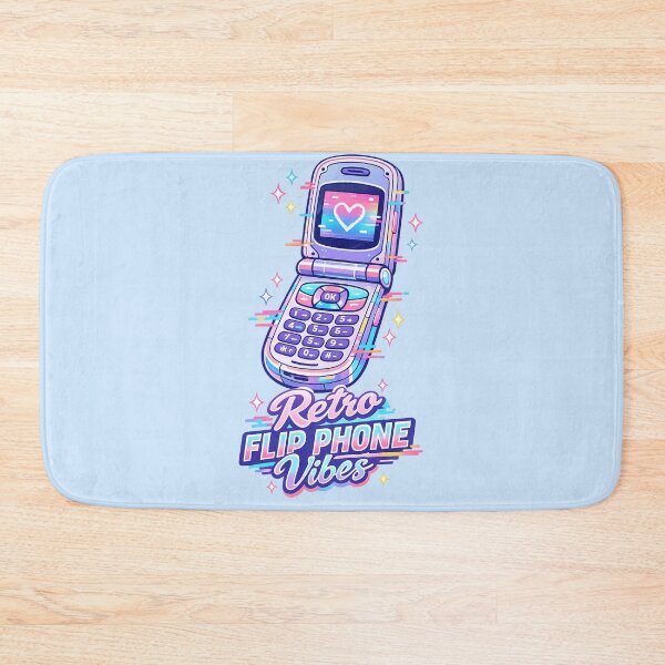 Item preview, Retro Flip Phone Vibes | Y2K Vaporwave Neon Aesthetic Sticker designed and sold by PopCulturePixel.