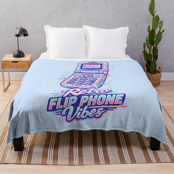 Item preview, Retro Flip Phone Vibes | Y2K Vaporwave Neon Aesthetic Sticker designed and sold by PopCulturePixel.