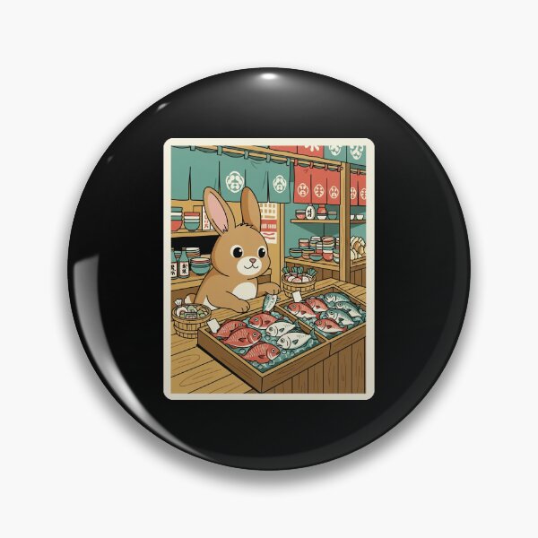 Item preview, Cute Bunny Fish Market Illustration designed and sold by JordynLadukeg65.