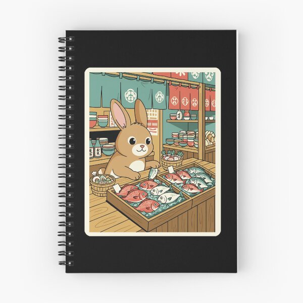 Item preview, Cute Bunny Fish Market Illustration designed and sold by JordynLadukeg65.