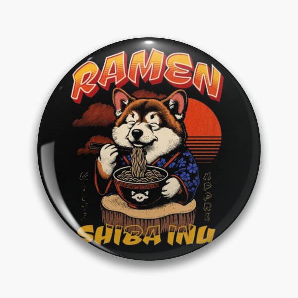 Item preview, Ramen Shiba Inu – Retro Japanese Noodle Dog Art designed and sold by GenZFashion000.