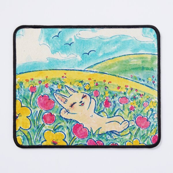 Item preview, Bunny Flower Field Daydream Illustration designed and sold by Modaozushi216.