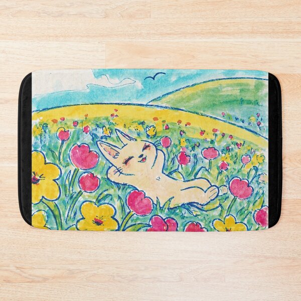 Item preview, Bunny Flower Field Daydream Illustration designed and sold by Modaozushi216.
