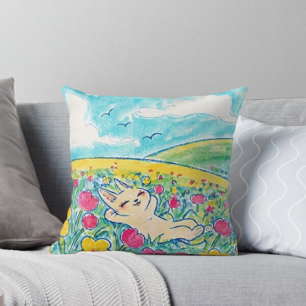 Item preview, Bunny Flower Field Daydream Illustration designed and sold by Modaozushi216.