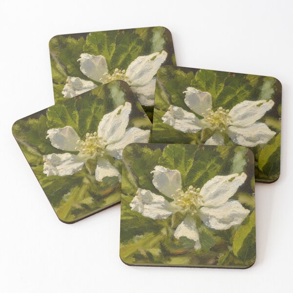 Item preview, Allegheny Blackberry Blossom Impasto Oil Painting designed and sold by Blossom-Breeze.