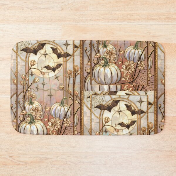 Item preview, Full moon, pearl pumpkins and golden bats designed and sold by BriSher.