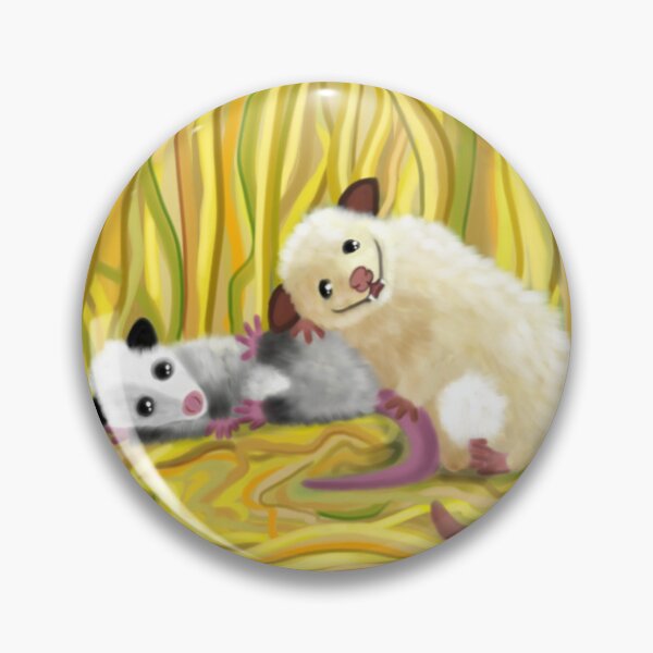 Item preview, Opossums playing in grass  designed and sold by TheCabPatch.