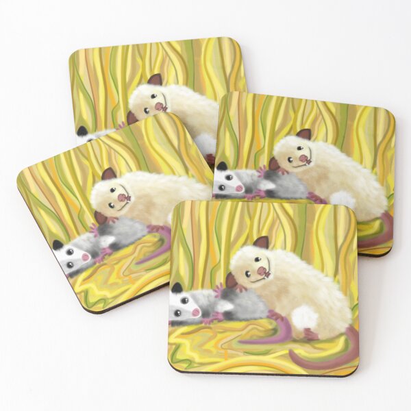 Item preview, Opossums playing in grass  designed and sold by TheCabPatch.