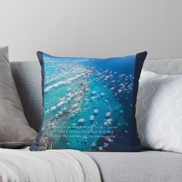 Item preview, Aerial View of Underwater Mountains - "The Submerging" designed and sold by AmidstaBreath.