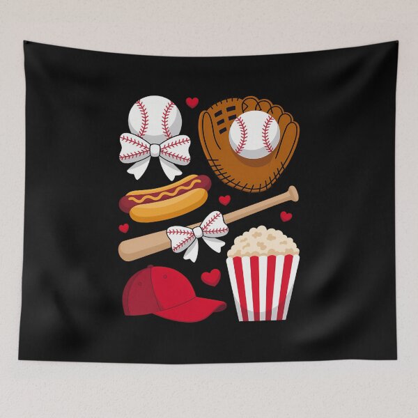 Item preview, Baseball Coquette Bow Baseball Cheer Mom Mama designed and sold by isatnelkaitio.