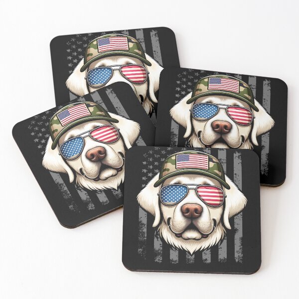 Item preview, Funny White Labrador 4th July USA Flag America Boys Girls Kids designed and sold by rafaeltto.