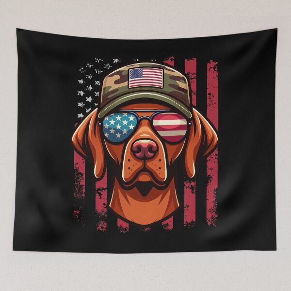 Item preview, Funny Vizsla 4th July USA Flag America Boys Girls Kids designed and sold by rafaeltto.